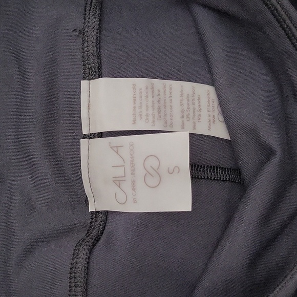 🛍Calia Womens Small Leggings Black‎ Sheer Ankle Workout Activewear Stretch - Picture 3 of 6